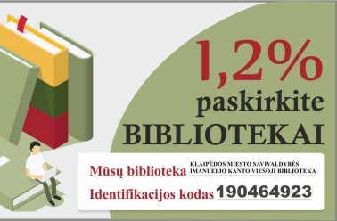 1,2% parama Imanuelio Kanto viešajai bibliotekai
