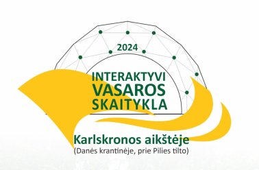 Interaktyvi vasaros skaitykla Karlskronos aikštėje plačiai atveria duris