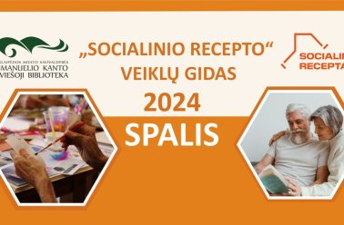 Iniciatyva senjorams „Socialinis receptas“/ 2024 SPALIS