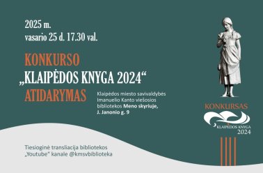 Konkurso „Klaipėdos knyga 2024“ atidarymas