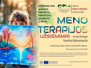 Meno terapijos užsiėmimas 6–8 metų vaikams* su Sandra Kybransaite